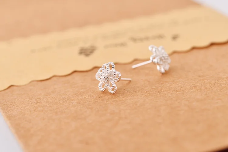 REETI 925 sterling silver flower Stud Earrings for Women Elegant Wedding Jewelry pendientes mujer moda 2019 Brincos