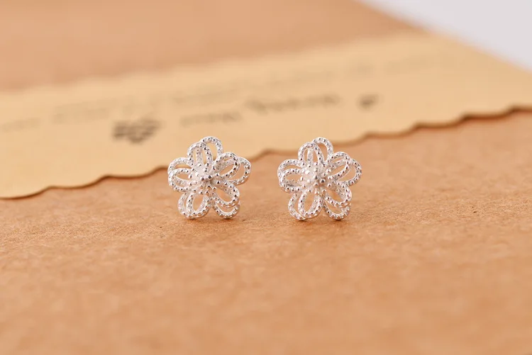 REETI 925 sterling silver flower Stud Earrings for Women Elegant Wedding Jewelry pendientes mujer moda 2019 Brincos