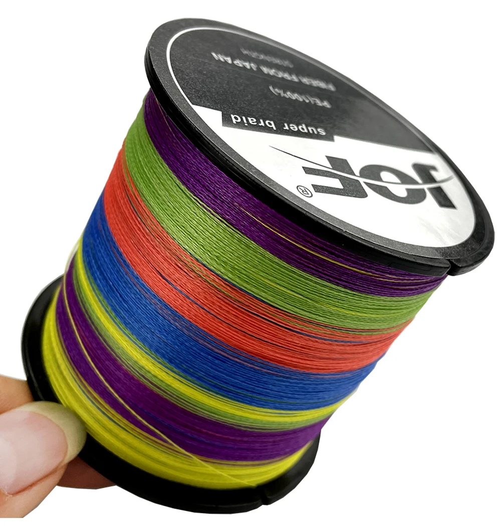 8 Strands 1000M 500M 300M 100M Multicolor Braided Fishing Line Sea Saltwater Carp Fishing Weave Extreme 100% PE JOF