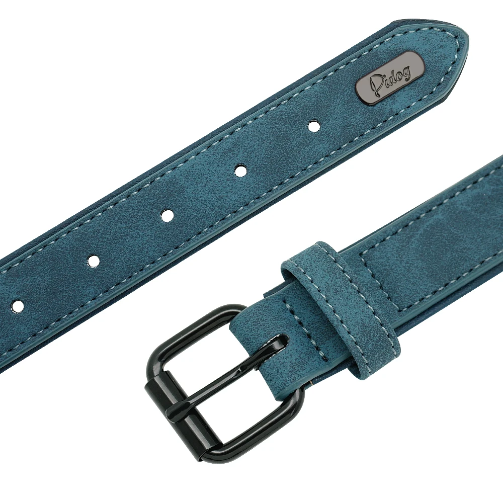 Personalized Dog Collar Custom Leather Dog Collars Inner Padded Pet ID Collar For Small Medium Large Dogs Pitbull Bulldog