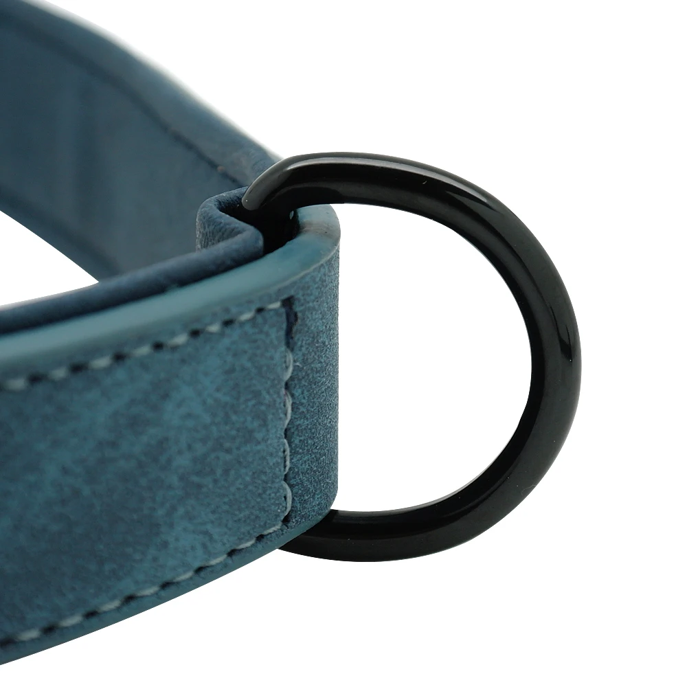 Personalized Dog Collar Custom Leather Dog Collars Inner Padded Pet ID Collar For Small Medium Large Dogs Pitbull Bulldog
