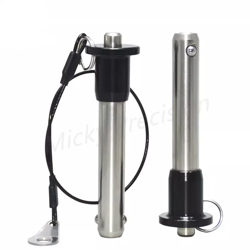 Stock Ball Lock Pin Line Array Speaker Pin Stainless Steel Quick Release Pin with Wire Diameter 45/6/8/10/12/16/20 Length 10-120