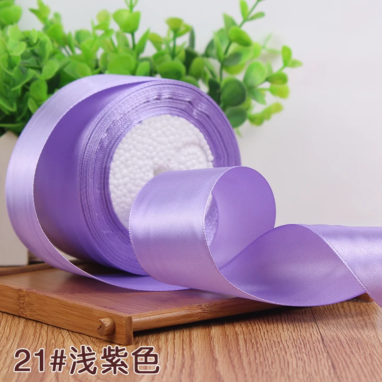 25Yards Silk Stain Ribbon Single Ribbon Wedding Party Decoration Christmas Flower Gifts DIY Gift Packing 6/10/15/20/25/40/50mm