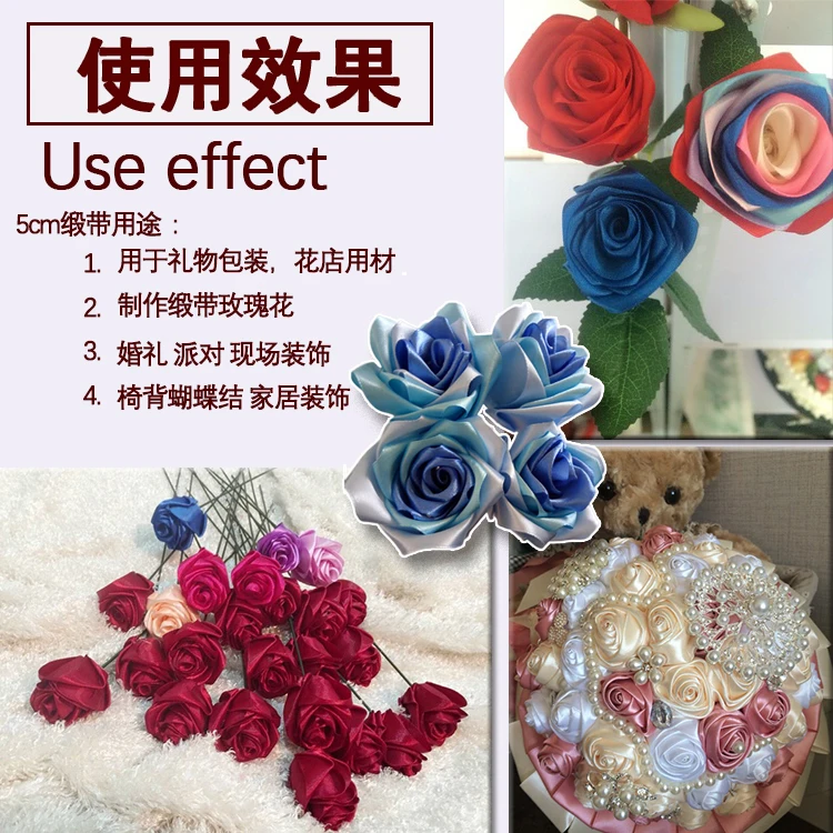 25Yards Silk Stain Ribbon Single Ribbon Wedding Party Decoration Christmas Flower Gifts DIY Gift Packing 6/10/15/20/25/40/50mm