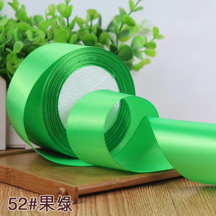 25Yards Silk Stain Ribbon Single Ribbon Wedding Party Decoration Christmas Flower Gifts DIY Gift Packing 6/10/15/20/25/40/50mm