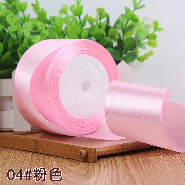 25Yards Silk Stain Ribbon Single Ribbon Wedding Party Decoration Christmas Flower Gifts DIY Gift Packing 6/10/15/20/25/40/50mm