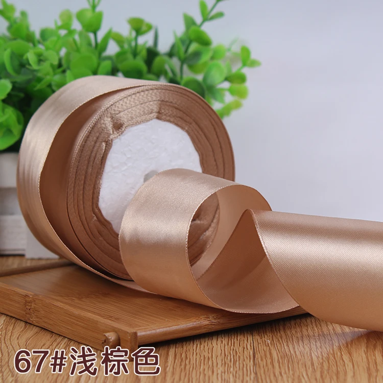 25Yards Silk Stain Ribbon Single Ribbon Wedding Party Decoration Christmas Flower Gifts DIY Gift Packing 6/10/15/20/25/40/50mm