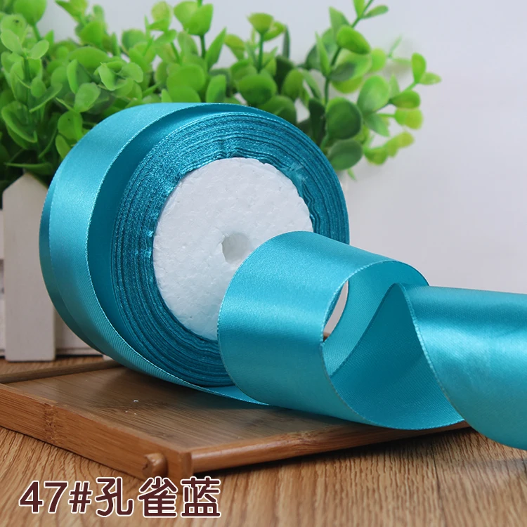 25Yards Silk Stain Ribbon Single Ribbon Wedding Party Decoration Christmas Flower Gifts DIY Gift Packing 6/10/15/20/25/40/50mm