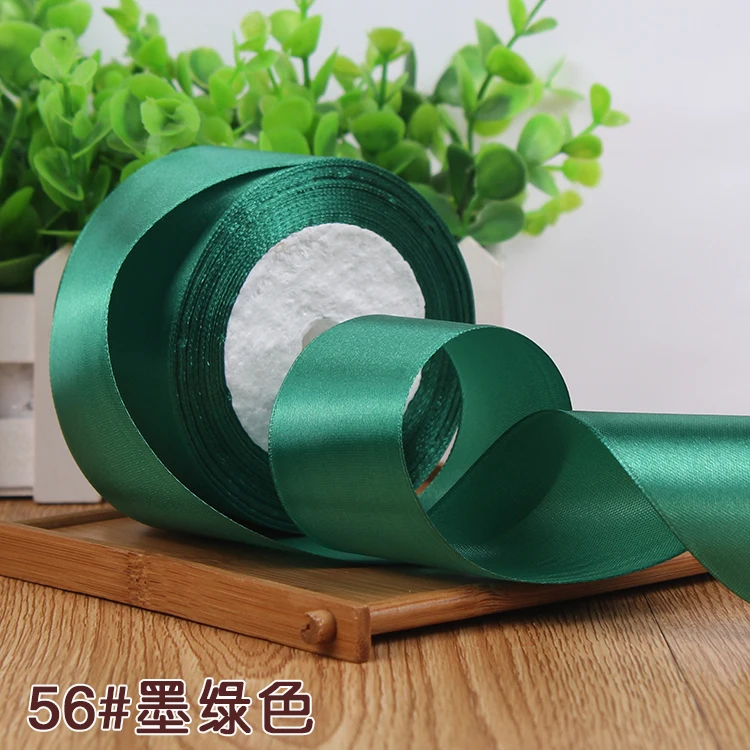 25Yards Silk Stain Ribbon Single Ribbon Wedding Party Decoration Christmas Flower Gifts DIY Gift Packing 6/10/15/20/25/40/50mm