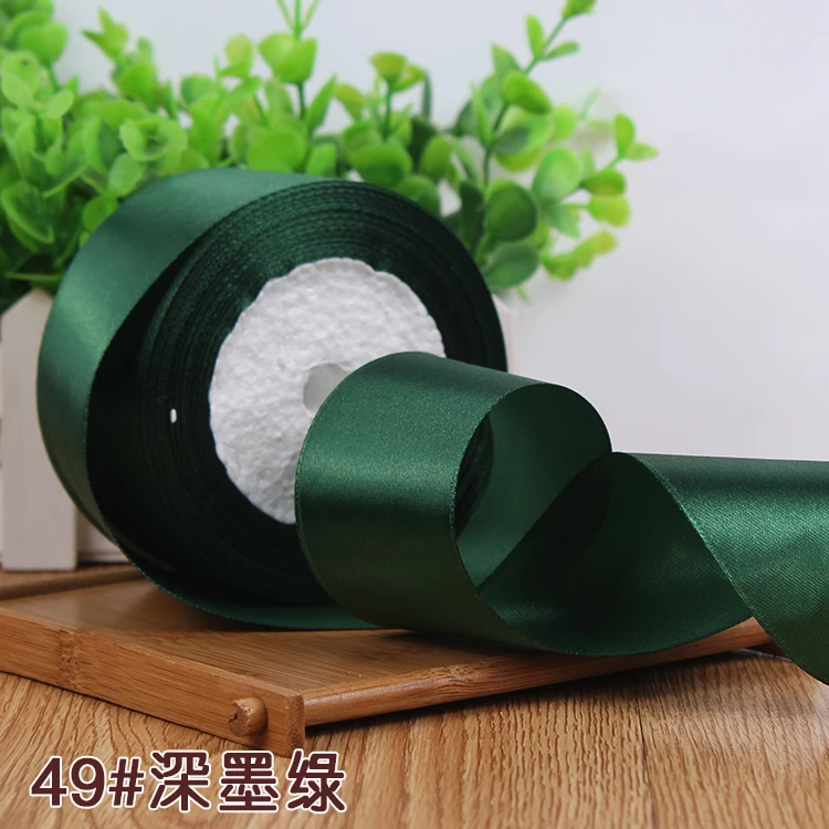 25Yards Silk Stain Ribbon Single Ribbon Wedding Party Decoration Christmas Flower Gifts DIY Gift Packing 6/10/15/20/25/40/50mm