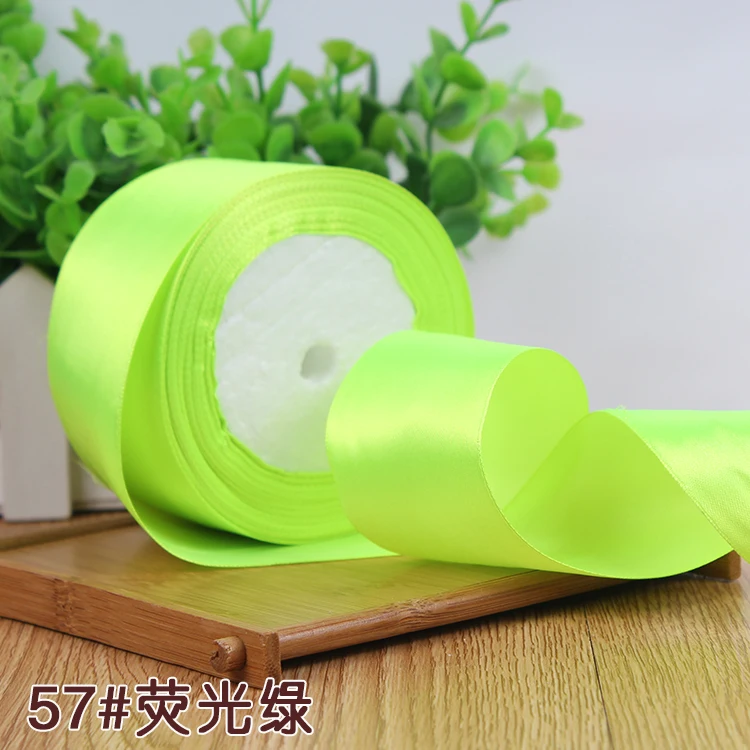 25Yards Silk Stain Ribbon Single Ribbon Wedding Party Decoration Christmas Flower Gifts DIY Gift Packing 6/10/15/20/25/40/50mm