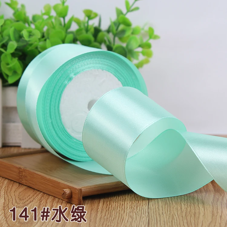 25Yards Silk Stain Ribbon Single Ribbon Wedding Party Decoration Christmas Flower Gifts DIY Gift Packing 6/10/15/20/25/40/50mm