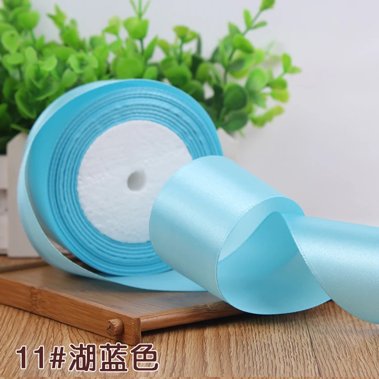 25Yards Silk Stain Ribbon Single Ribbon Wedding Party Decoration Christmas Flower Gifts DIY Gift Packing 6/10/15/20/25/40/50mm