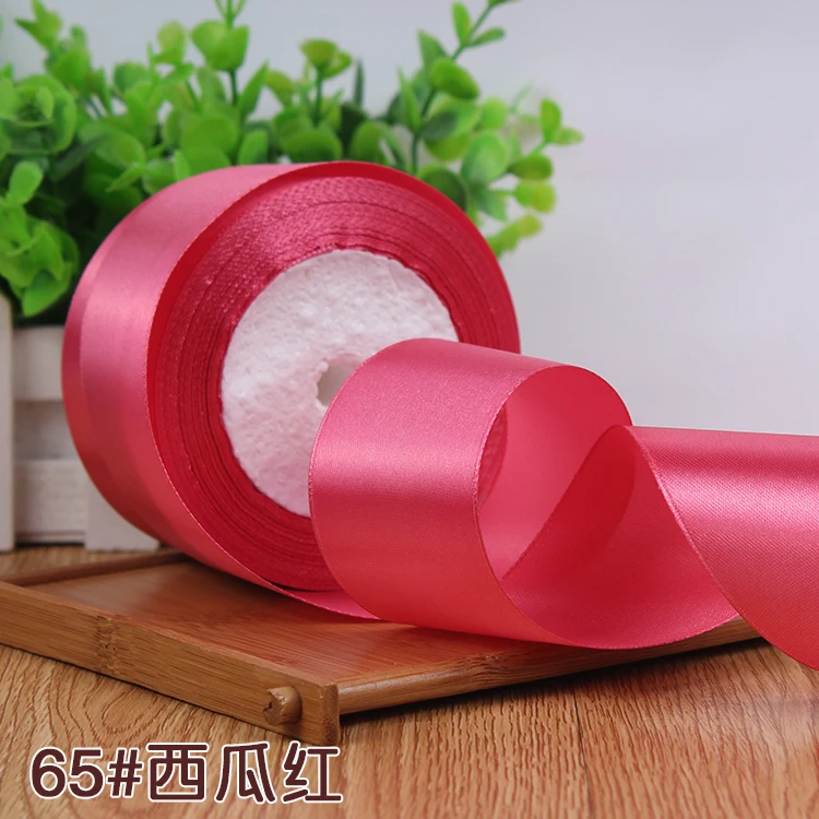 25Yards Silk Stain Ribbon Single Ribbon Wedding Party Decoration Christmas Flower Gifts DIY Gift Packing 6/10/15/20/25/40/50mm