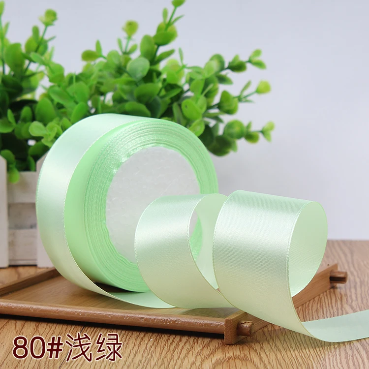 25Yards Silk Stain Ribbon Single Ribbon Wedding Party Decoration Christmas Flower Gifts DIY Gift Packing 6/10/15/20/25/40/50mm