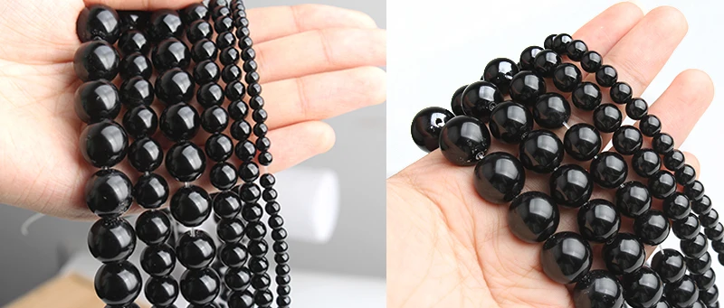 Natural Silver Plated Hematite beads Round Loose Stone Beads for Jewelry Making DIY Bracelet Necklace 2/3/4/6/8/10mm 15 inch