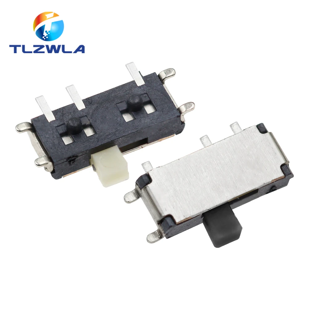 50PCS Mini 7-Pin On/Off 1P2T SPDT MSK-12C02 SMD Toggle Slide Switch For MP3 MP4