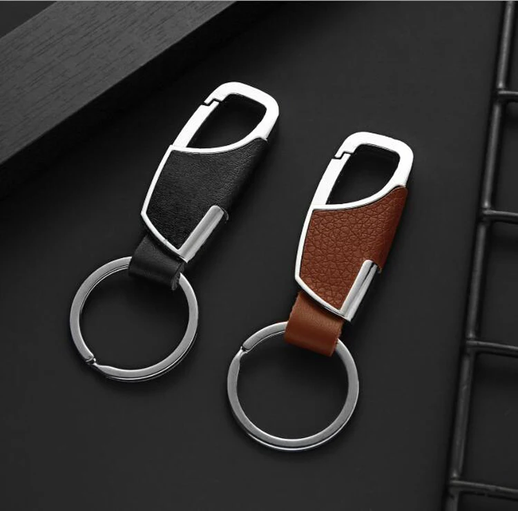 Fashion Leather key Chain New Men Women Metal Waist Hanging KeyChain Best Gift Key Ring jewelry