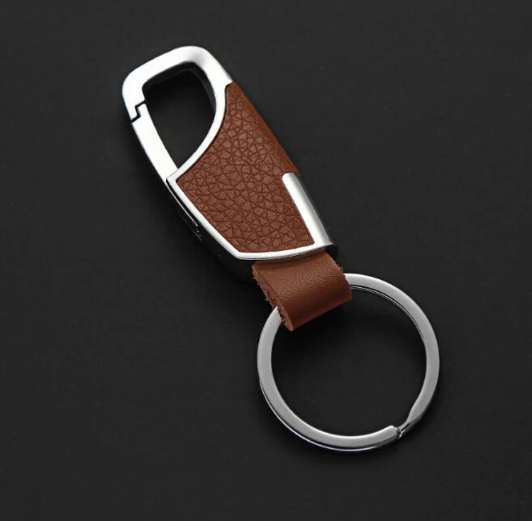 Fashion Leather key Chain New Men Women Metal Waist Hanging KeyChain Best Gift Key Ring jewelry
