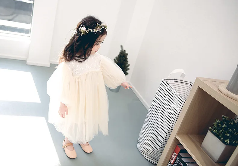 HoneyCherry New Kids Dresses For Girls Spring Girl Dress Child Baby Sweet Princess Dress Designer Dress Baby Girl Clothes