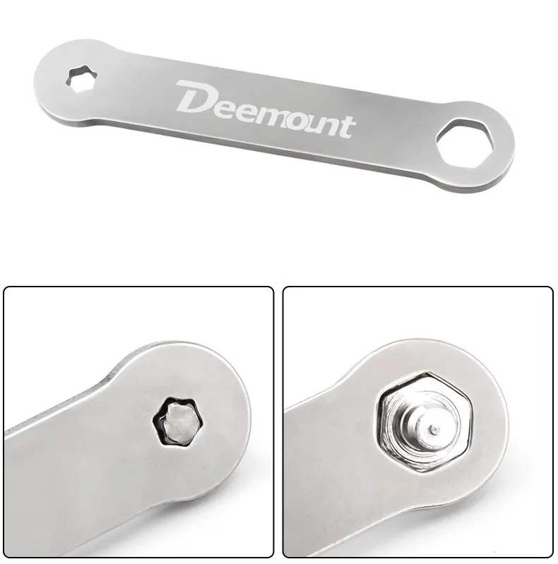 Deemount 25/50 PCS Bicycle Pedal Bolts M4 Steel Stud Pin Nail Cycle Anti-skid Spikes Bike Parts Optional Tool