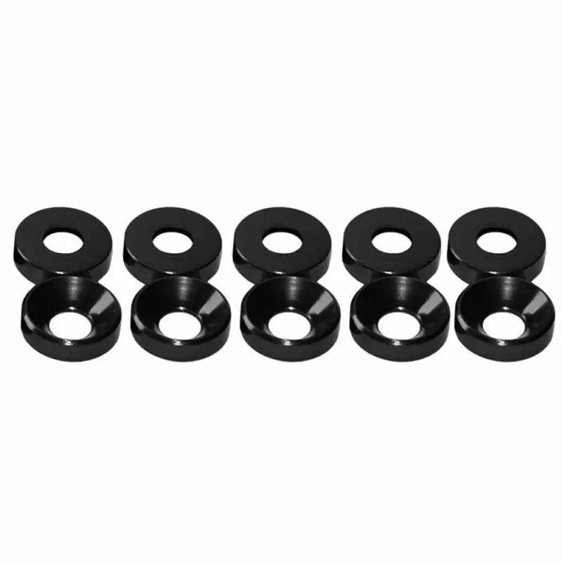 20pcs M2 M3 M4 M5 M6 Aluminum Colourful Anodized Countersunk Head Bolt Washers Gasket Red/Grey/deep Blue/Black/purple