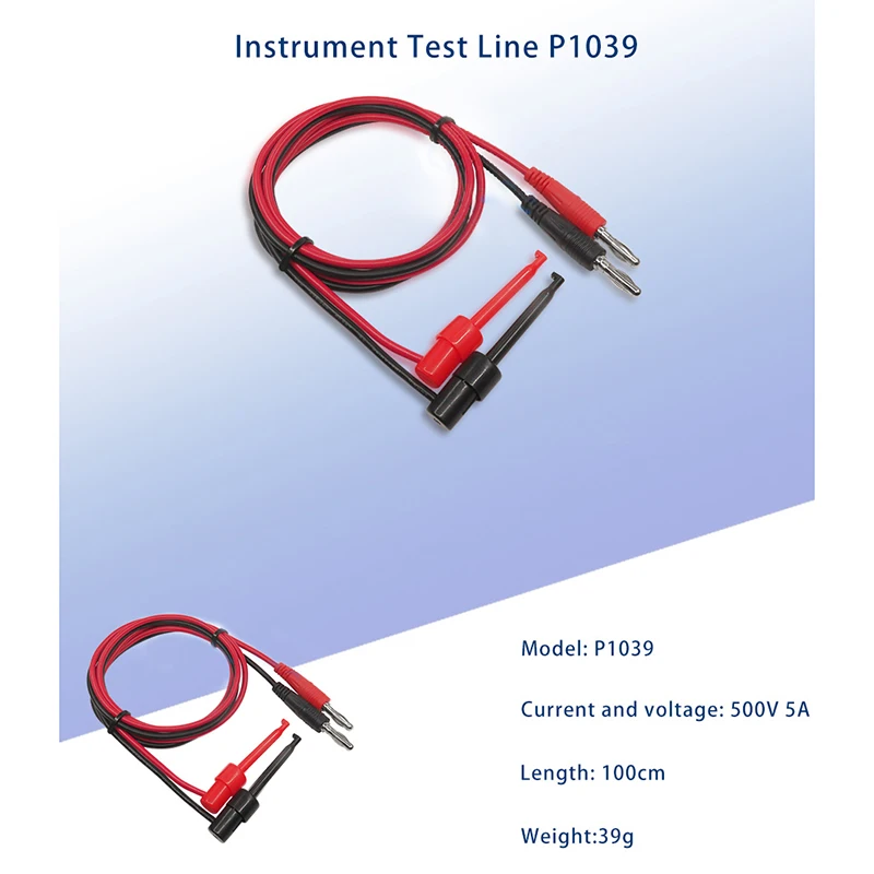 Cleqee P1039 1Set 4mm Banana Plug to Test Hook Clip Test Lead Kit Cable Mayitr IMax B6 for Multimeter Electronic Test Tools