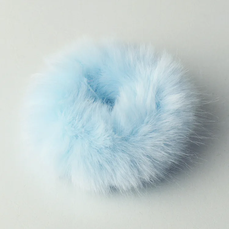 1PC Sweet girls Cute Little Girls' Pompom Hair Ties Double Pom Pom Elastic Band Hair Ropes Hair Accessories