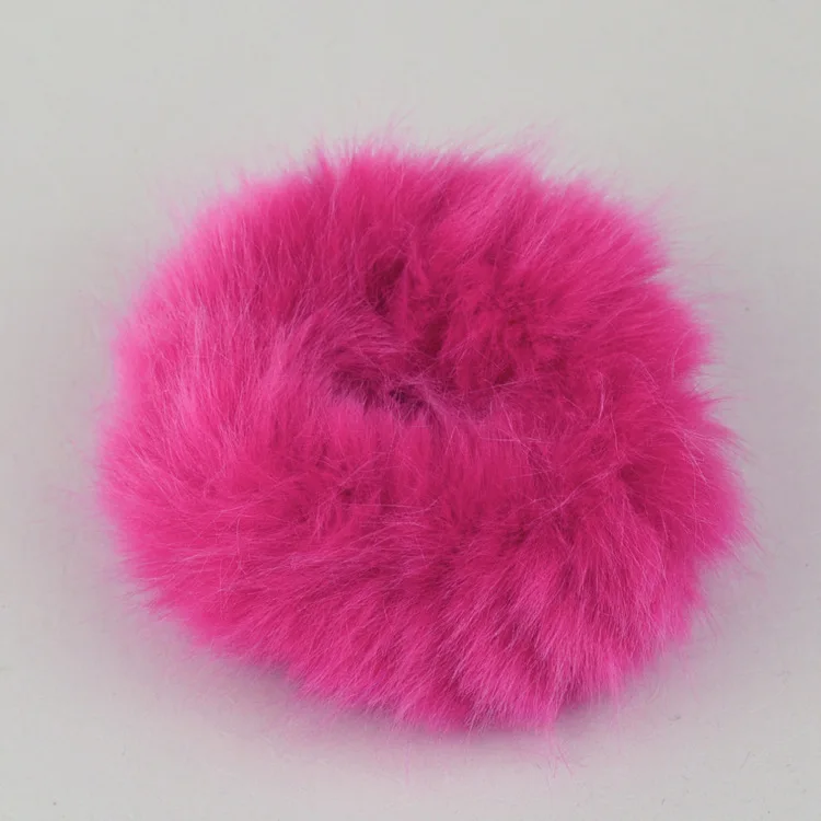 1PC Sweet girls Cute Little Girls' Pompom Hair Ties Double Pom Pom Elastic Band Hair Ropes Hair Accessories