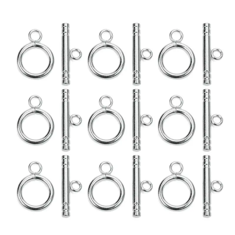 4set/lot 3 Style High Quality Stainless Steel OT Clasps Connectors for DIY Bracelet Necklace Jewelry Findings Making Accessories