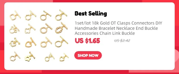 4set/lot 3 Style High Quality Stainless Steel OT Clasps Connectors for DIY Bracelet Necklace Jewelry Findings Making Accessories