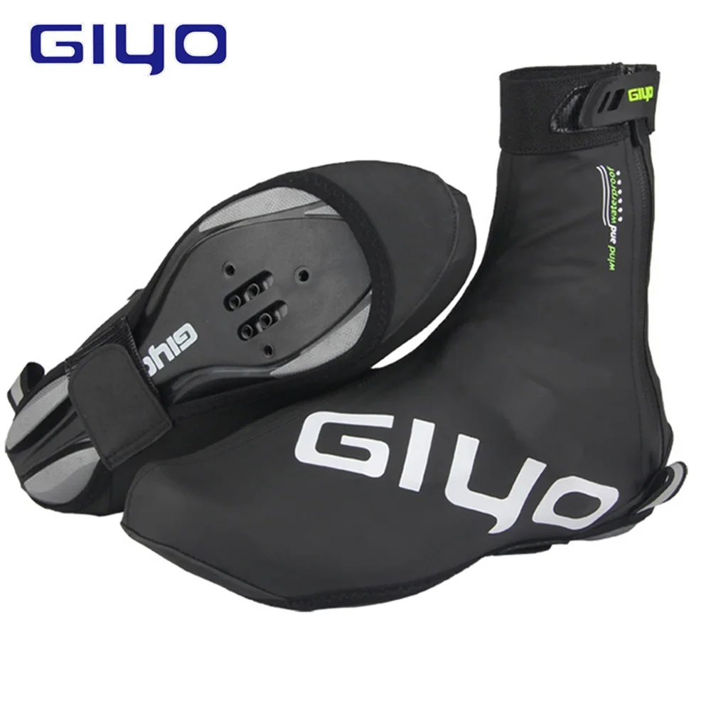 Waterproof Windproof Fleece Warm Cycling Lock Shoe Covers Reflective Bicycle Overshoes Winter Road Bike Shoes Cover Protector