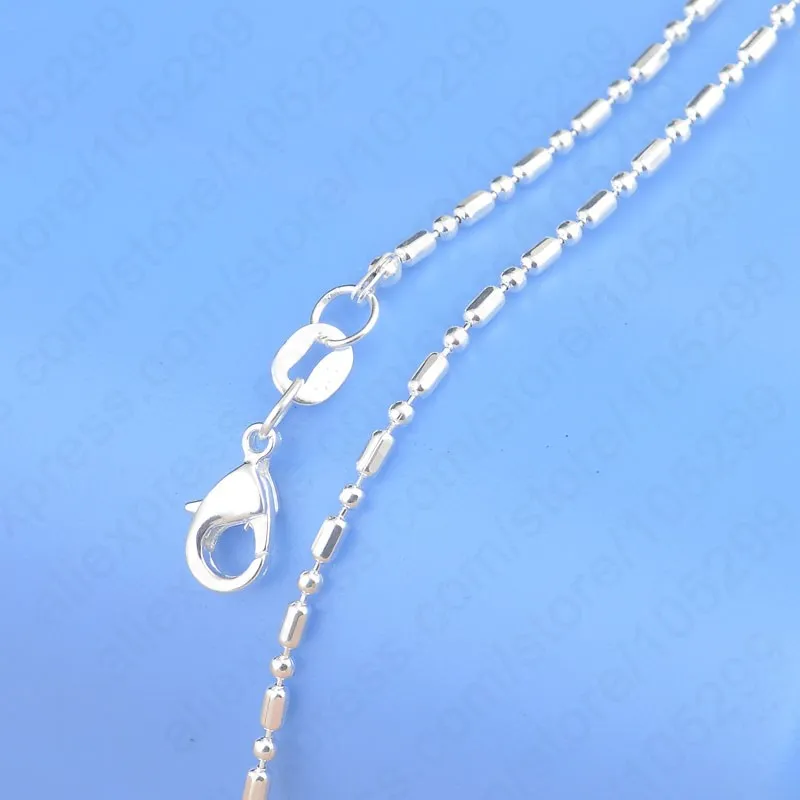 Big Promotion 100% Authentic 925 Sterling Silver Chain Necklace with Lobster Clasps fit Men Women Pendant 10 Designs 16-30 Inch