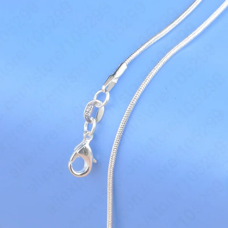 Big Promotion 100% Authentic 925 Sterling Silver Chain Necklace with Lobster Clasps fit Men Women Pendant 10 Designs 16-30 Inch
