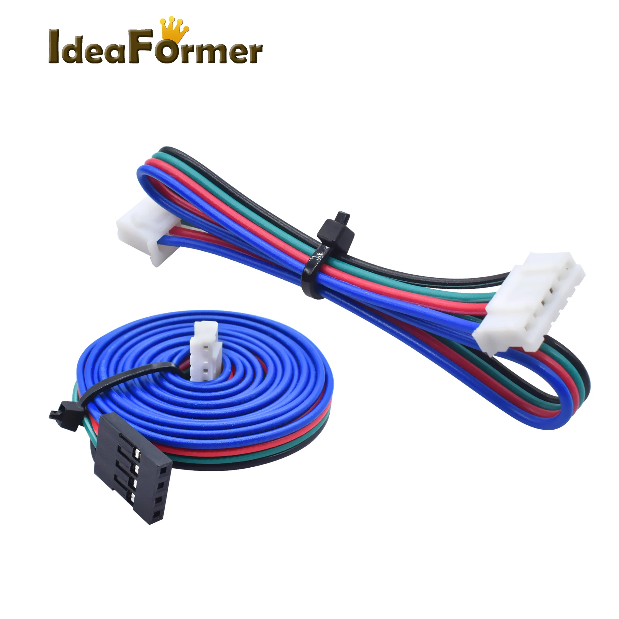 1Pcs 10cm/50cm/100cm/150mm Stepper Motor Cables 6pin PH2.0-4pin Extension Cord XH2.54 Black DuPont Terminal for 3D Printer Parts