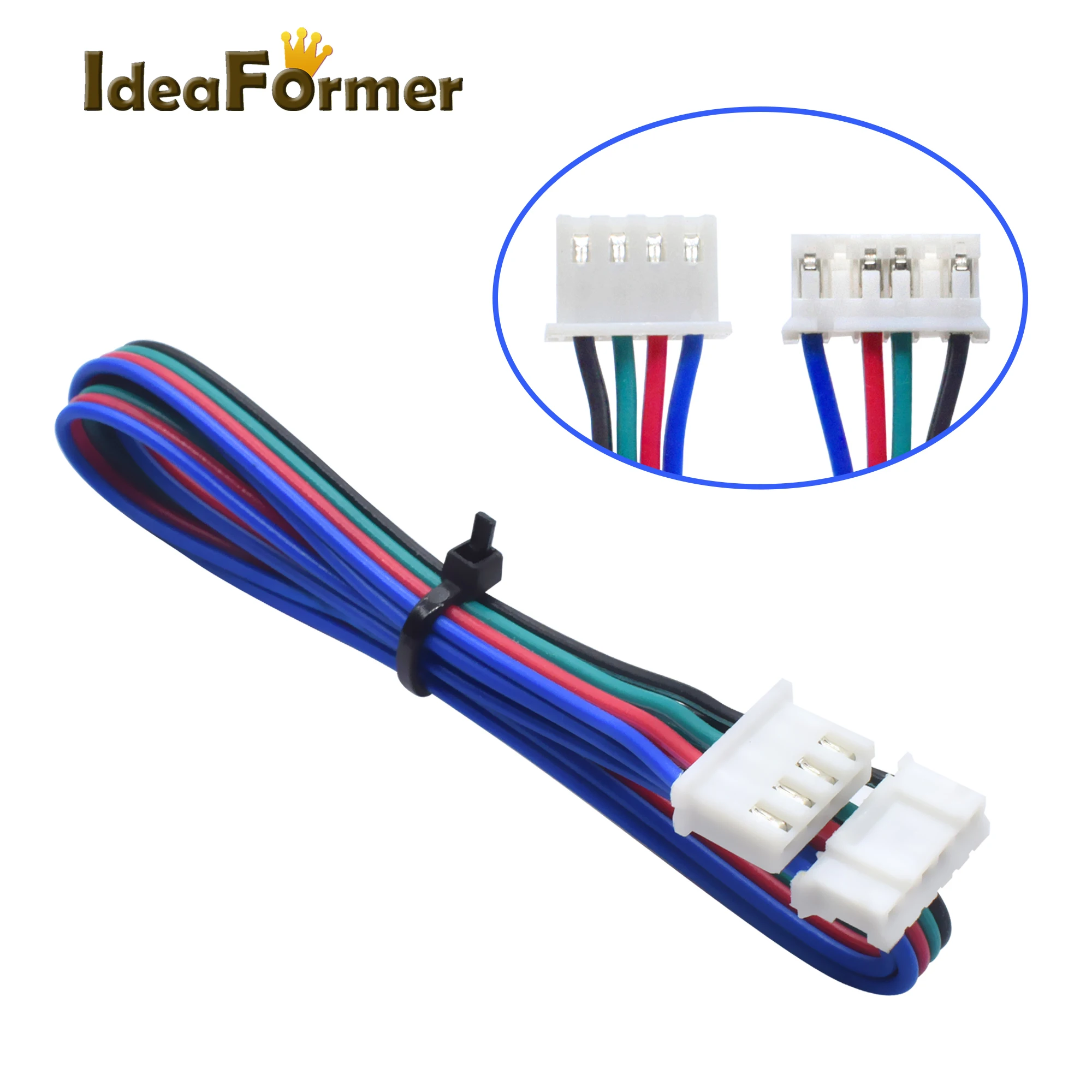 1Pcs 10cm/50cm/100cm/150mm Stepper Motor Cables 6pin PH2.0-4pin Extension Cord XH2.54 Black DuPont Terminal for 3D Printer Parts