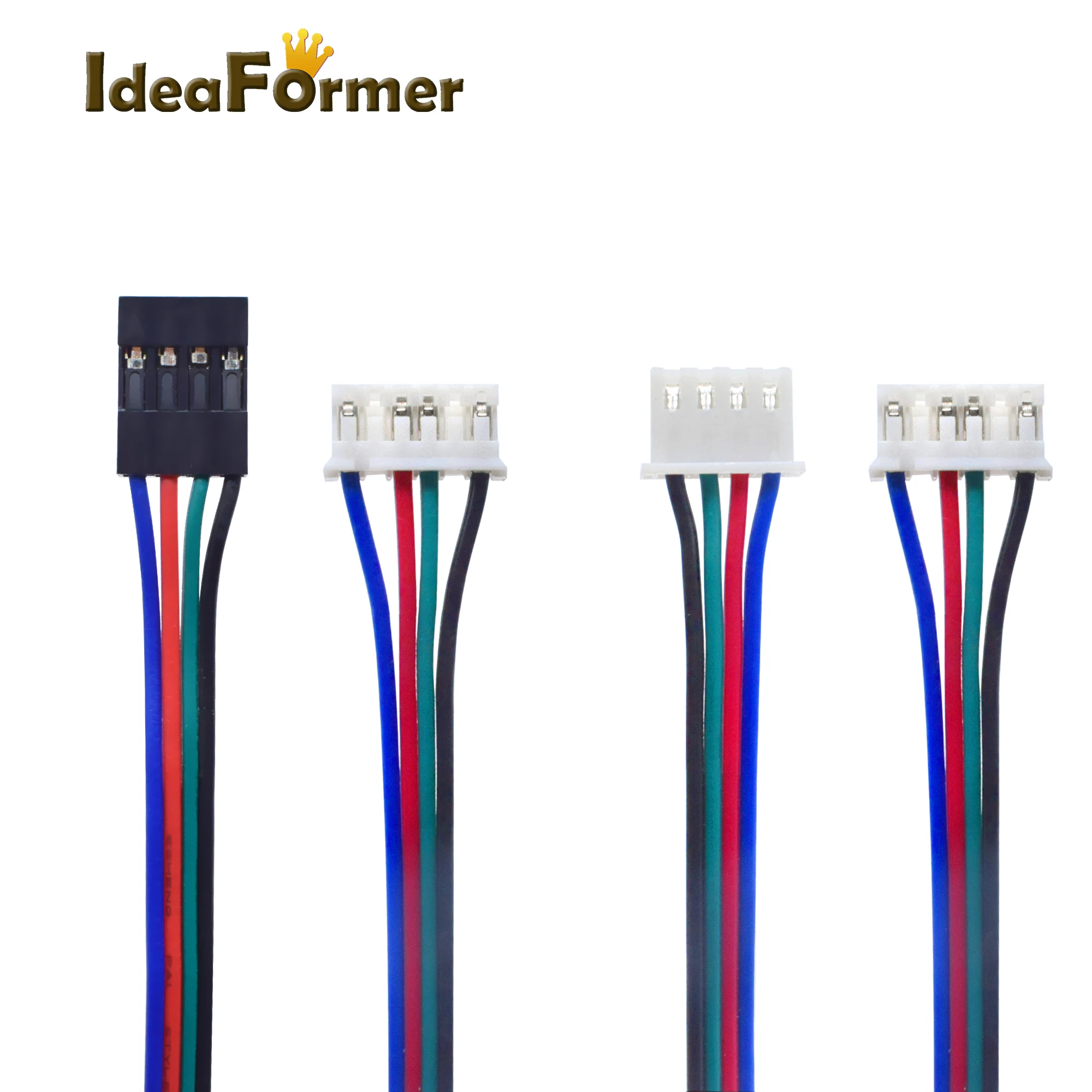 1Pcs 10cm/50cm/100cm/150mm Stepper Motor Cables 6pin PH2.0-4pin Extension Cord XH2.54 Black DuPont Terminal for 3D Printer Parts