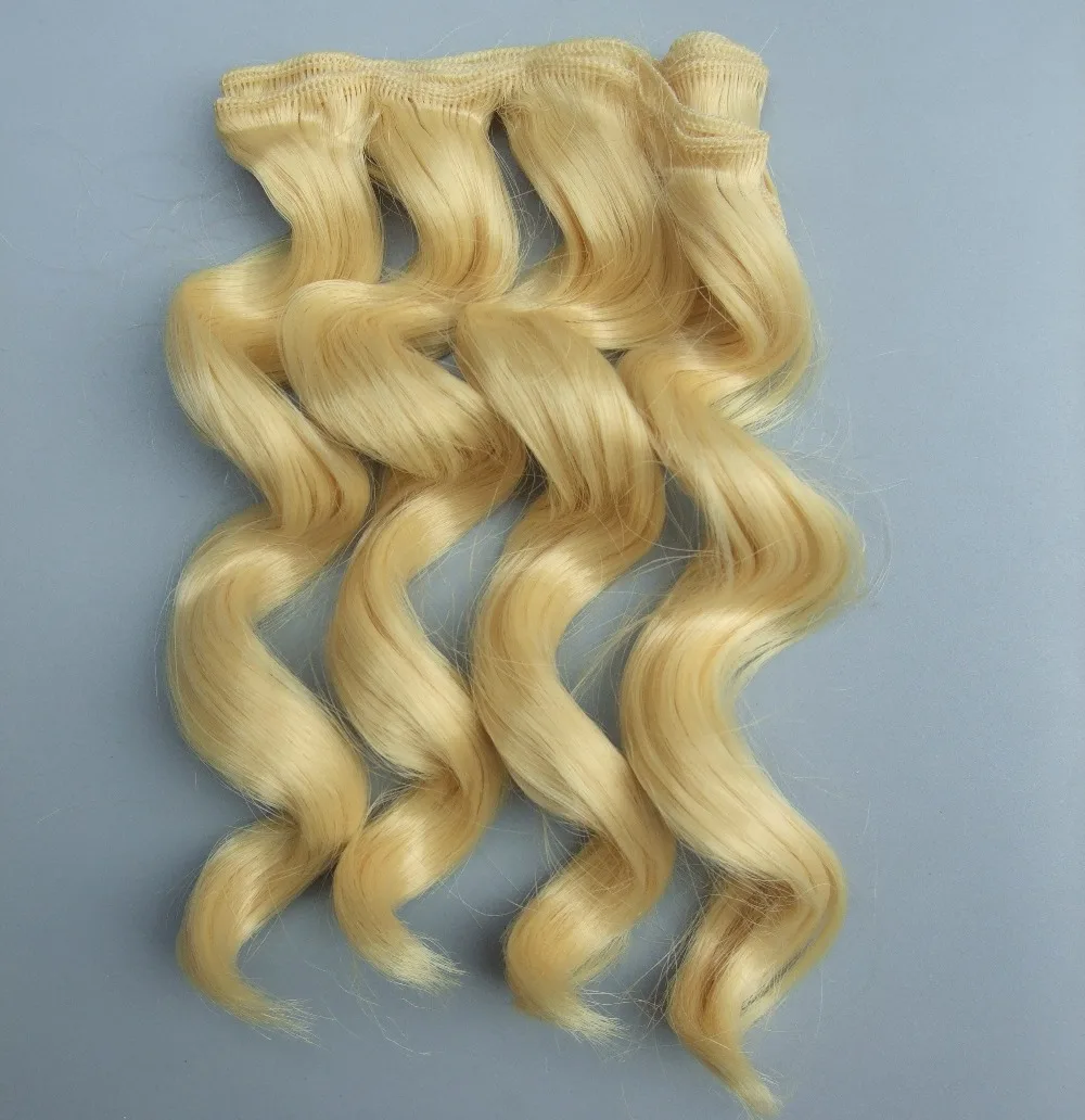 1pcs 15 Cm High Temperature Heat Resistant Doll Hair for 1/3 1/4 1/6 BJD Diy Curly Doll Wigs