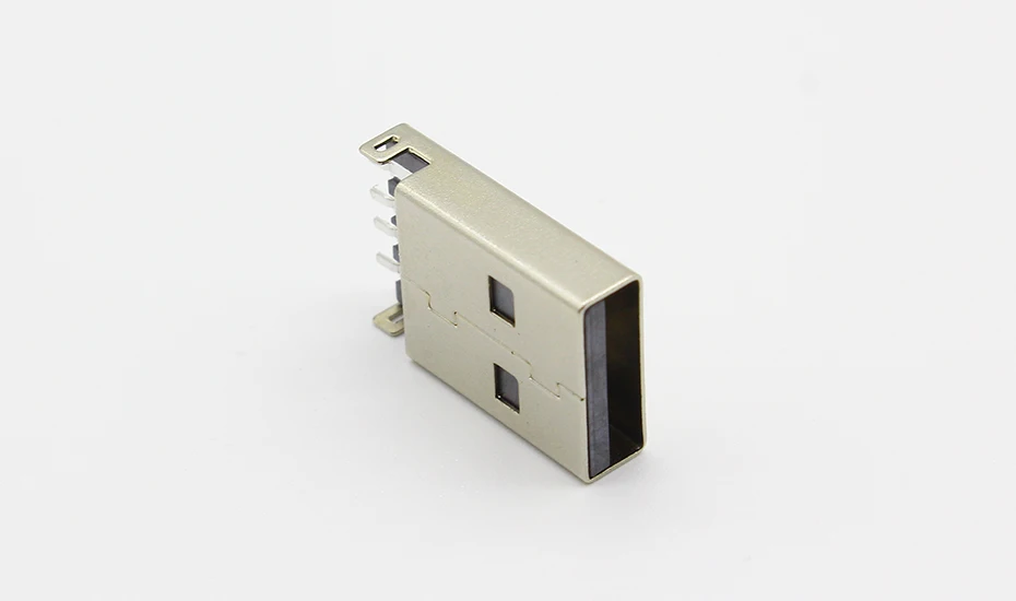 10pcs/lot USB 2.0 4Pin A Type Male Plug SMT Connector Black G49 for Data Transmission Charging