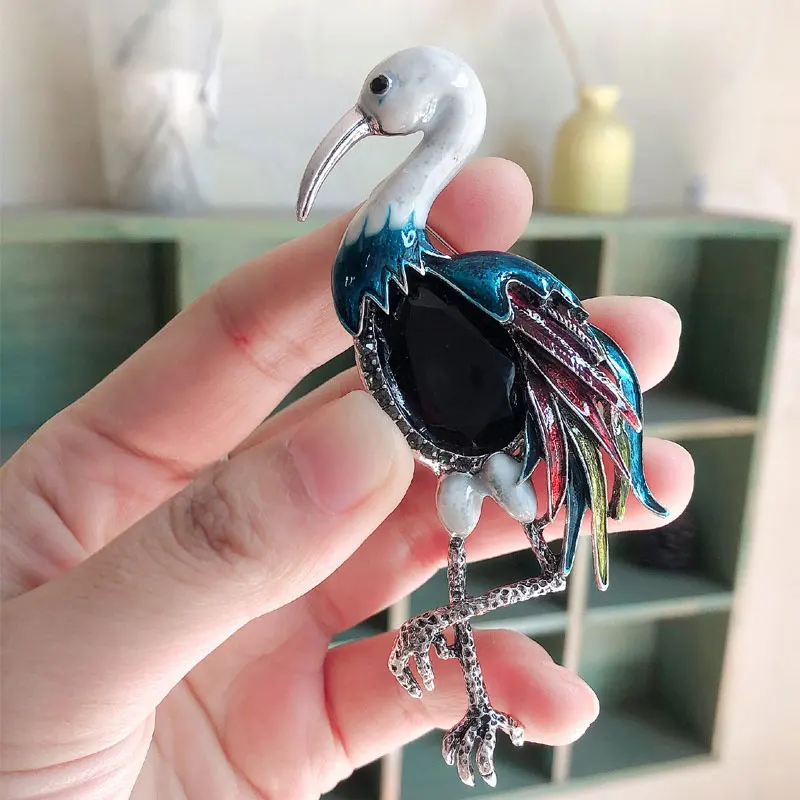 Fashion Exquisite Various Animal Metal Brooches Rhinestone Birds Insects Lady Pin Party Dress Woman Brooch