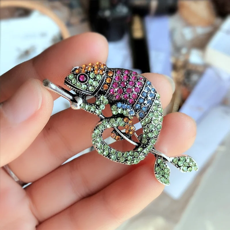 Fashion Exquisite Various Animal Metal Brooches Rhinestone Birds Insects Lady Pin Party Dress Woman Brooch