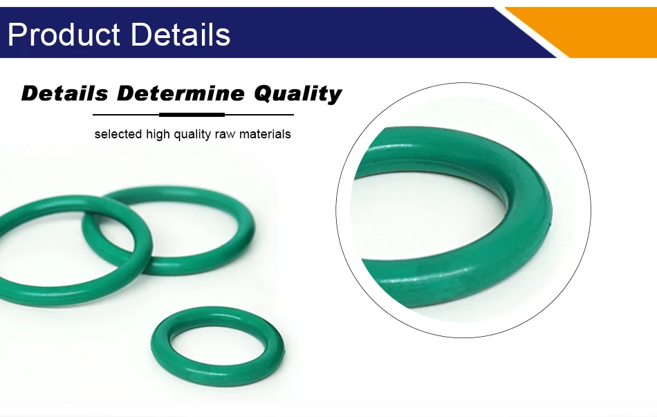 Thickness CS1/1.2/1.5mm Green FKM O-ring FPM Fluorine Rubber Sealing Gasket Elasticity Rubber Washer Ring Spot Wholesale