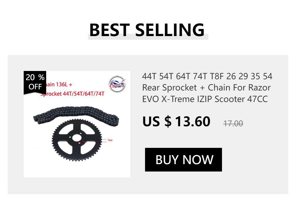 9 10 11 12 13 14 15 Tooth 9T 10T 11T 12T 13T 14T 15T T8F Sprocket 10MM For Razor EVO IZIP 500W 1000W Electric Scooter