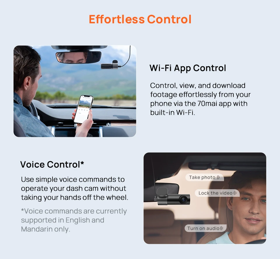 New 70mai Dash Cam M310 Plus 3K 1620P WDR Voice Control 139°FOV Car DVR 70mai M310 Plus 3K Car Recorder Parking Monitor