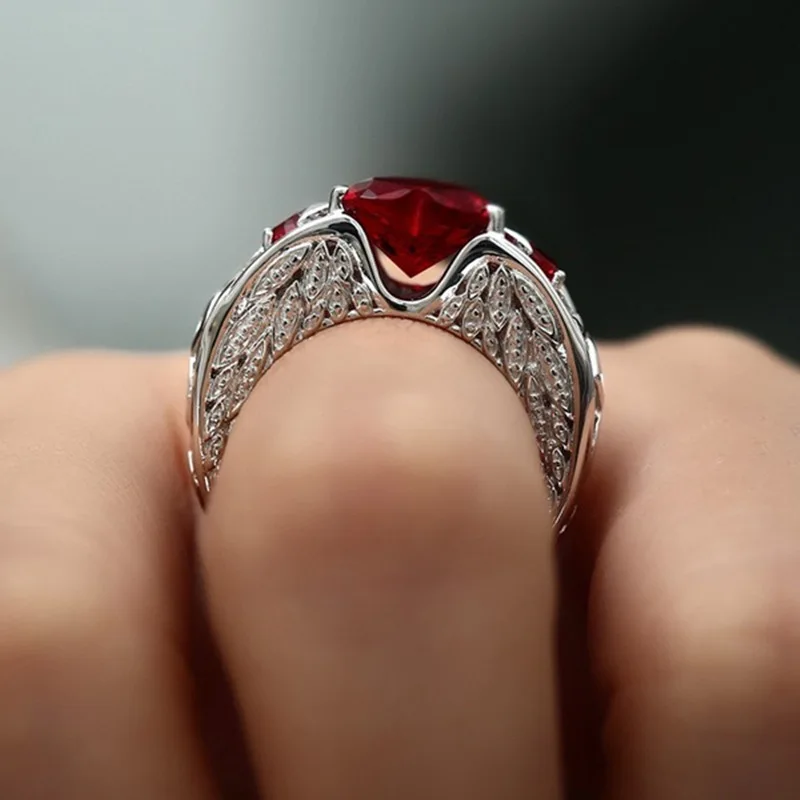 Classic 5 Color Authentic 925 Sterling Silver Ring Multicolor Love Heart Zircon Ring Wedding Jewelry Gift for Mother Anel Bijoux