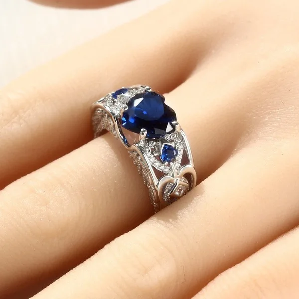 Classic 5 Color Authentic 925 Sterling Silver Ring Multicolor Love Heart Zircon Ring Wedding Jewelry Gift for Mother Anel Bijoux