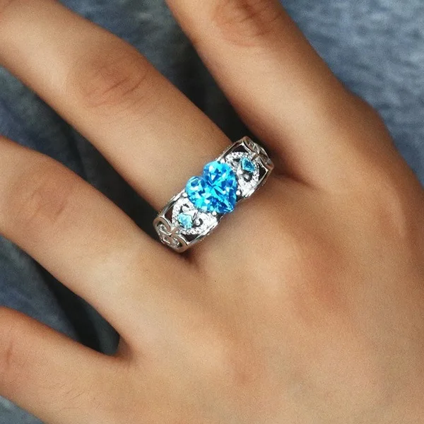 Classic 5 Color Authentic 925 Sterling Silver Ring Multicolor Love Heart Zircon Ring Wedding Jewelry Gift for Mother Anel Bijoux