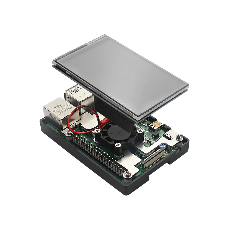 Raspberry Pi 3.5 Touch Screen 480*320 LCD TFT Display Optional ABS Metal Case Cooling Fan for Raspberry Pi 4 Model B or 3B+ 3B