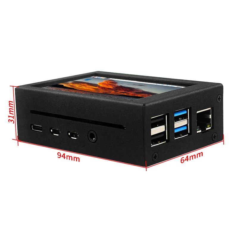 Raspberry Pi 3.5 Touch Screen 480*320 LCD TFT Display Optional ABS Metal Case Cooling Fan for Raspberry Pi 4 Model B or 3B+ 3B