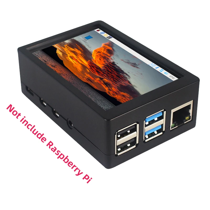 Raspberry Pi 3.5 Touch Screen 480*320 LCD TFT Display Optional ABS Metal Case Cooling Fan for Raspberry Pi 4 Model B or 3B+ 3B